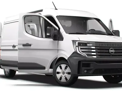 Nissan Interstar L3H2 Van HQ Interior 2024 3D model