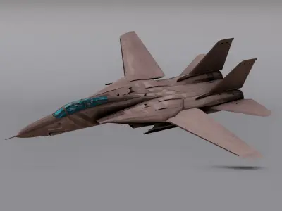 Saphire F15 - Fighter JET Low-poly 3D model