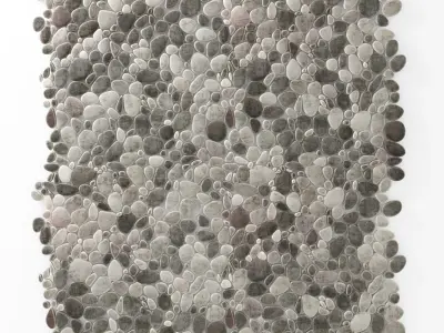 Panel smooth pebble many part 3D model