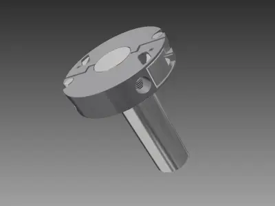 Sectors Ring Cam lever clamp for shaft 3D model