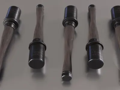 German M24 Grenade Free low-poly 3D model