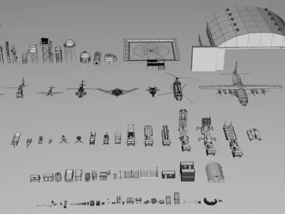 Military Mega Pack Collection - Game Ready 3D model