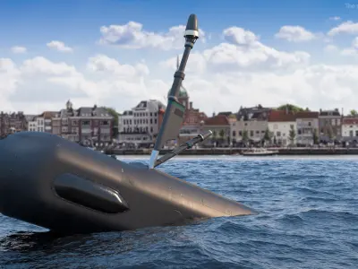 Boeing Orca AUV with Raised Antennas 3D model