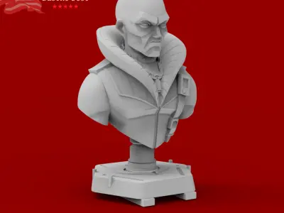 GI JOE characters Destro Bust 3D print model