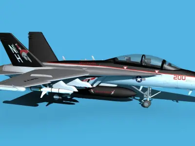 Boeing FA-18F Super Hornet V20 3D model