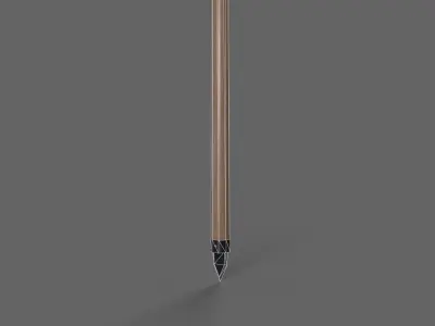 PBR Polearm V2b Low-poly 3D model