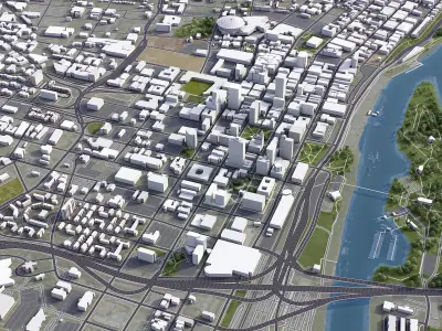 Memphis Low-poly 3D model