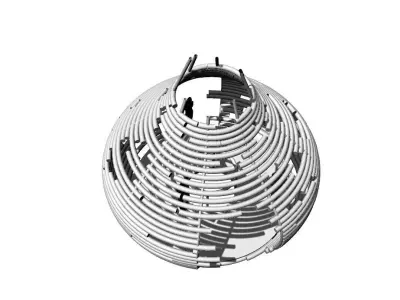 Woven Bird Blind 3D model