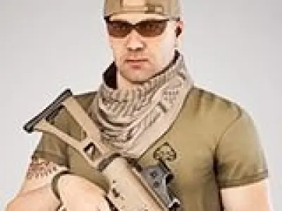 Casual Soldier 06 Low-poly 3D model