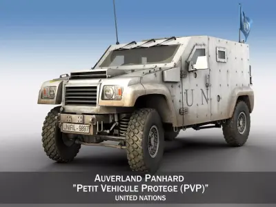 Auverland Panhard PVP - United Nations 3D model