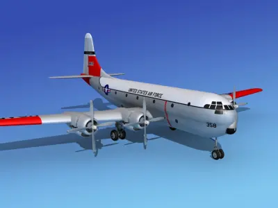 Boeing C-97 Stratofreighter V02 3D model