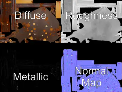 Decorative Flamingo Silhouette Model Pack Low-poly 3D model