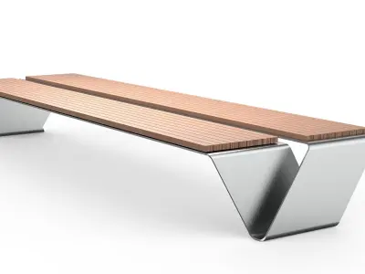 Outdoor Furniture bench 3D print model