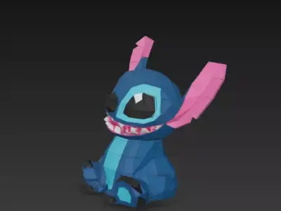 Stitch - Papercraft 3D print model