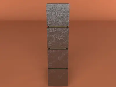 Industrial BookshelfShelf 3D model