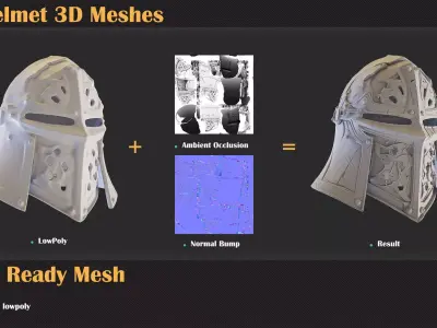 MK-Helmet-VOL73 3D model