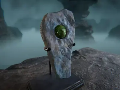 Ancient Artifact 9 Low-poly 3D model