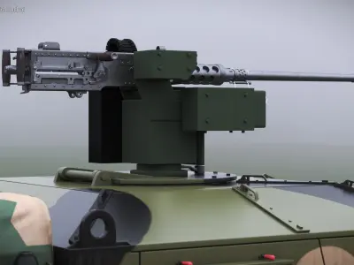 Browning M2 Heavy Machine Gun 3D model