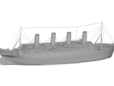 titanic ship 3D model