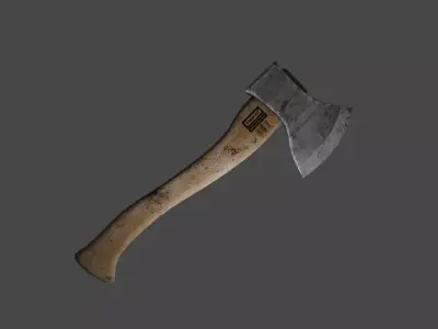 Low poly game ready axe model Low-poly 3D model