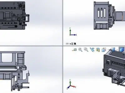 Three axis belt drive mobile platform 3D model