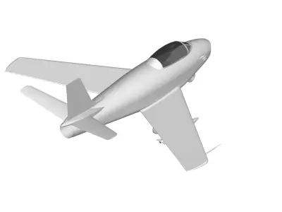 North American F-86 Sabre 3D model