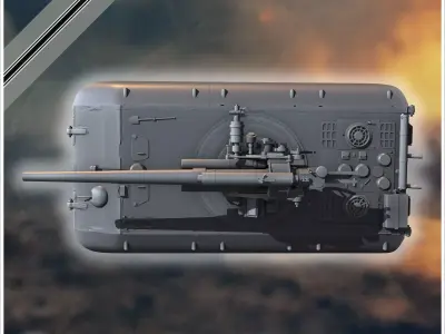 E-100 Waffentrager 88mm Flak 36 Entwicklung self-propelled anti- 3D print model