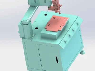  Automatic screw machine 3D model