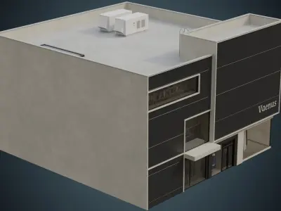 Building 5A Low-poly 3D model