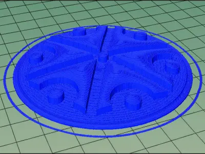 Thundermarks of Perun amulets Gromoviti znaci and Veles 3D model