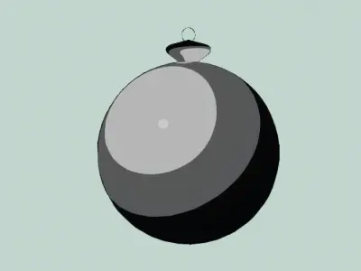 3D Christmas tree ball Decoration Free Free low-poly 3D model