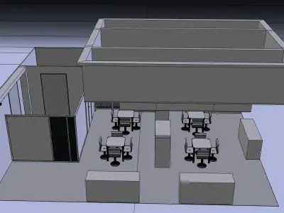 Exhibition 3 Stand Design 3D model
