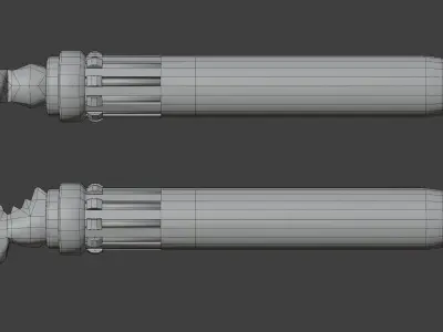 Multicolor Pen Low-poly 3D model