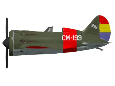 Polikarpov I-16 Rata Type10 3D model
