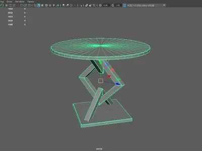 Gorgeous Artistic Design Steel Table Legs  for Home Free low-poly 3D model