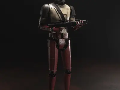 Star Wars HK-87 Droid - Fully Rigged 3D model