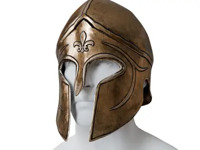 Roman Spartan Soldier Armor And Weapons Set Low-poly 3D model