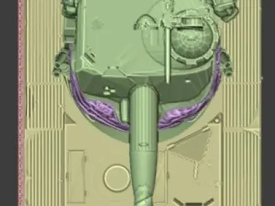 AMX 13 105 TANK 3D print model