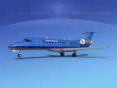 Embraer ERJ-135 British Midland 3D model