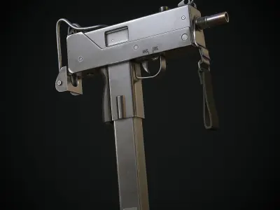 Mac 10 Low-poly 3D model order