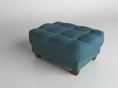 Pouf sea colour Free 3D model