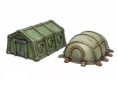 Sci-fi tents 3D print model