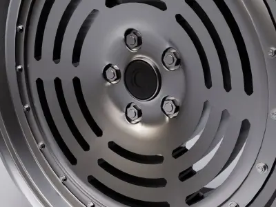 L6G wheel Low-poly 3D model