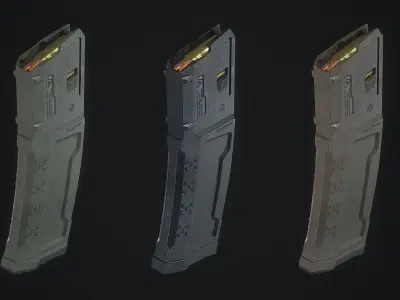Magazine AR-15 Strike Industries 32 Rounds Low-poly 3D model