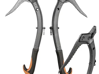 Ice Axe And Crowbar  Pack Low-poly 3D model