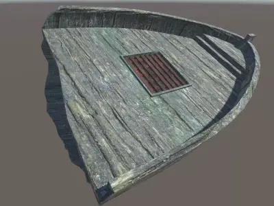 Shipwreck Low-poly 3D model