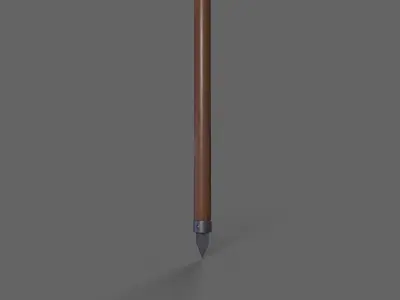 PBR Polearm V1b Low-poly 3D model