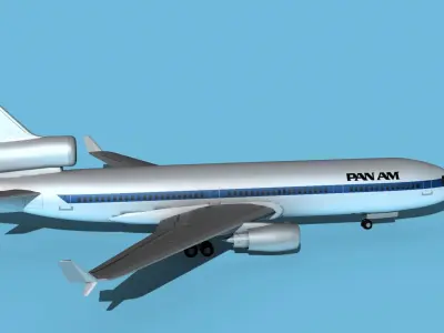 McDonnell Douglas MD-11 Pan Am 3D model