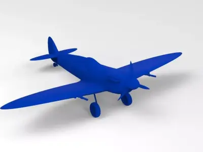 Supermarine Spitfire MkVb 3D Print 3D print model