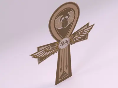 Egyptian Symbols - 017 Low-poly 3D model